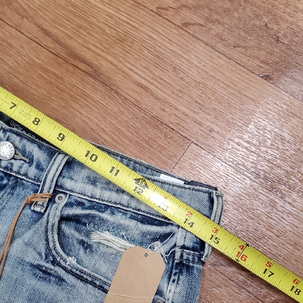 Lucky Brand Light Blue Distressed Jean Shorts - Picture 6 of 9